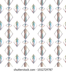 Seamless vector pattern in geometric ornamental style