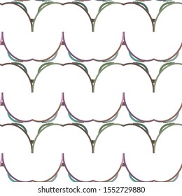 Seamless vector pattern in geometric ornamental style