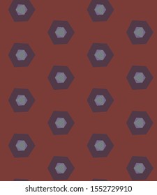 Seamless vector pattern in geometric ornamental style