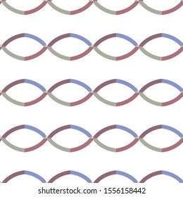 Seamless vector pattern in geometric ornamental style