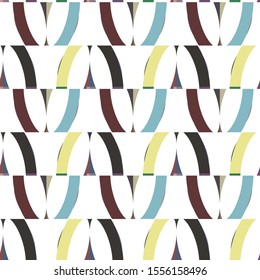 Seamless vector pattern in geometric ornamental style