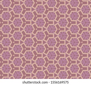 Seamless vector pattern in geometric ornamental style