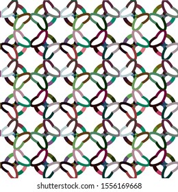 Seamless vector pattern in geometric ornamental style