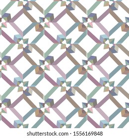 Seamless vector pattern in geometric ornamental style