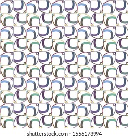 Seamless vector pattern in geometric ornamental style