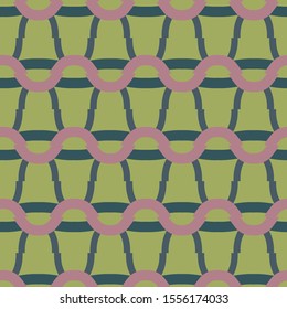 Seamless vector pattern in geometric ornamental style