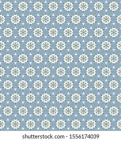 Seamless vector pattern in geometric ornamental style