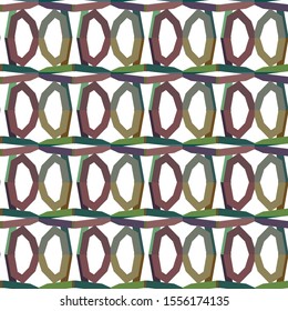 Seamless vector pattern in geometric ornamental style