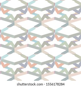 Seamless vector pattern in geometric ornamental style