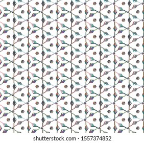 Seamless vector pattern in geometric ornamental style