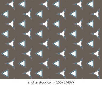 Seamless vector pattern in geometric ornamental style