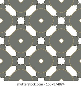 Seamless vector pattern in geometric ornamental style