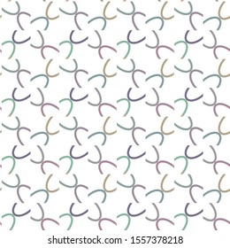 Seamless vector pattern in geometric ornamental style