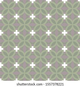 Seamless vector pattern in geometric ornamental style