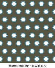 Seamless vector pattern in geometric ornamental style