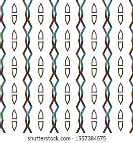 Seamless vector pattern in geometric ornamental style