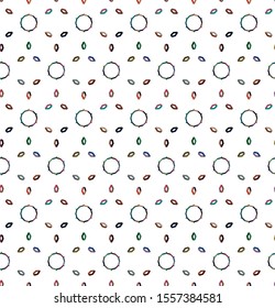 Seamless vector pattern in geometric ornamental style