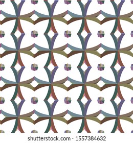 Seamless vector pattern in geometric ornamental style