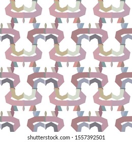 Seamless vector pattern in geometric ornamental style