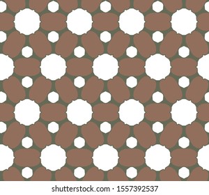 Seamless vector pattern in geometric ornamental style