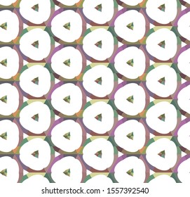 Seamless vector pattern in geometric ornamental style