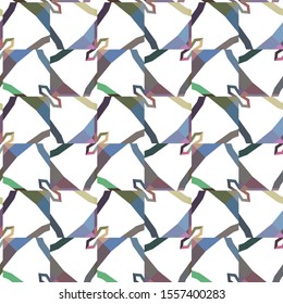 Seamless vector pattern in geometric ornamental style