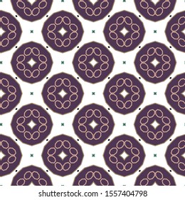 Seamless vector pattern in geometric ornamental style