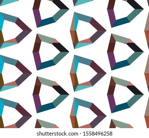 Seamless vector pattern in geometric ornamental style