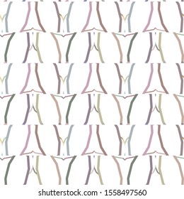 Seamless vector pattern in geometric ornamental style