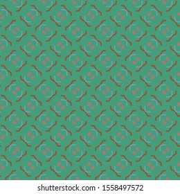 Seamless vector pattern in geometric ornamental style