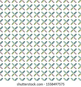 Seamless vector pattern in geometric ornamental style