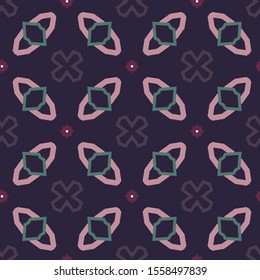 Seamless vector pattern in geometric ornamental style