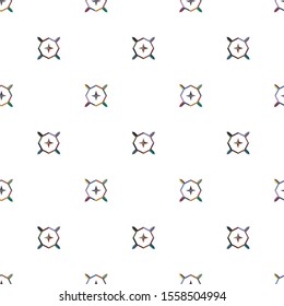 Seamless vector pattern in geometric ornamental style