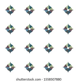 Seamless vector pattern in geometric ornamental style