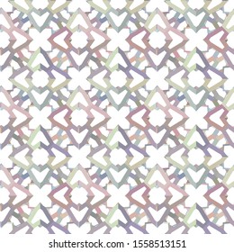 Seamless vector pattern in geometric ornamental style