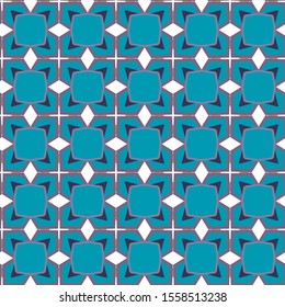Seamless vector pattern in geometric ornamental style