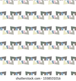 Seamless vector pattern in geometric ornamental style
