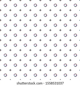 Seamless vector pattern in geometric ornamental style