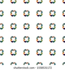 Seamless vector pattern in geometric ornamental style