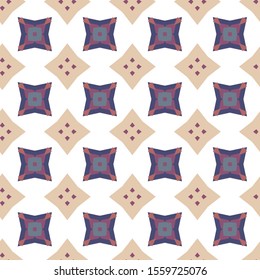 Seamless vector pattern in geometric ornamental style