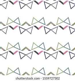 Seamless vector pattern in geometric ornamental style