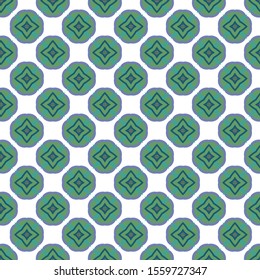 Seamless vector pattern in geometric ornamental style
