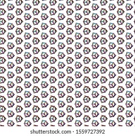 Seamless vector pattern in geometric ornamental style