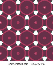 Seamless vector pattern in geometric ornamental style