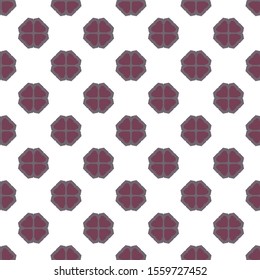 Seamless vector pattern in geometric ornamental style