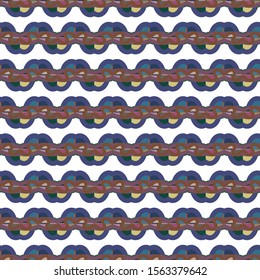 Seamless vector pattern in geometric ornamental style