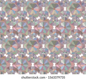 Seamless vector pattern in geometric ornamental style
