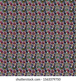 Seamless vector pattern in geometric ornamental style