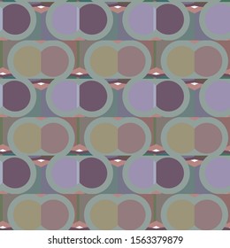 Seamless vector pattern in geometric ornamental style