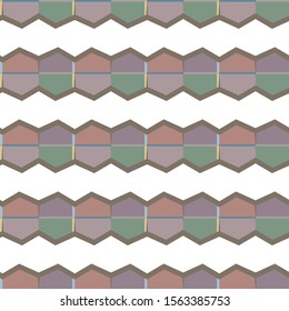 Seamless vector pattern in geometric ornamental style
